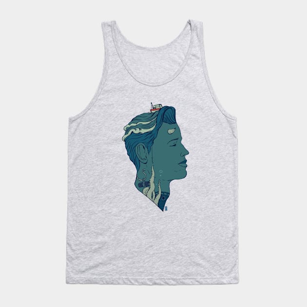 And The Deep Blue Sea Tank Top by Thomcat23